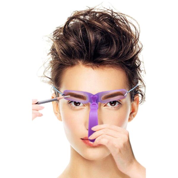 Set 8 sabloane profesionale pentru modelare sprancene - imagine 2