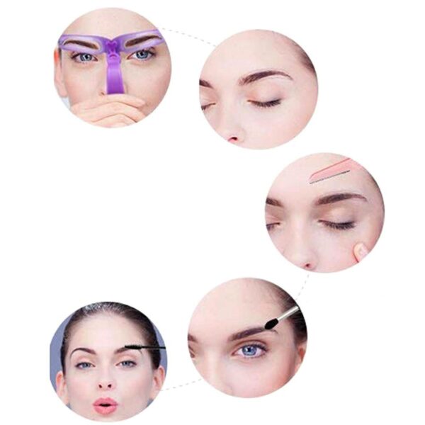 Set 8 sabloane profesionale pentru modelare sprancene - imagine 6