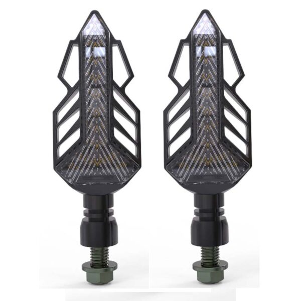 Set 2 lampi Semnalizare Moto, model T-SHAPE ARROW, tensiune 12V - imagine 2