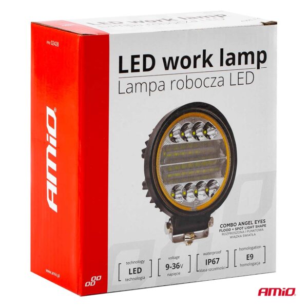 Proiector LED pentru Off-Road, ATV, SSV, cu functie de semnalizare, culoare 6500K, 3360 lm, tensiune 9 - 36V, diametru Ø110 mm - imagine 9