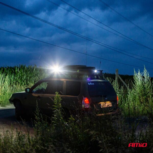 Proiector LED pentru Off-Road, ATV, SSV, cu doua fluxuri de lumina, culoare 6500K, 120W, tensiune 9 - 36V, dimensiuni 170 x 74 x 63 mm - imagine 3