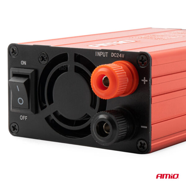 Convertor de tensiune 24V -> 230V, 300W/600W, 2 x USB 5V - imagine 3