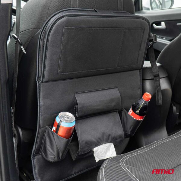 Organizator auto cu masa rabatabila, montaj pe spatarul scaunului - imagine 2