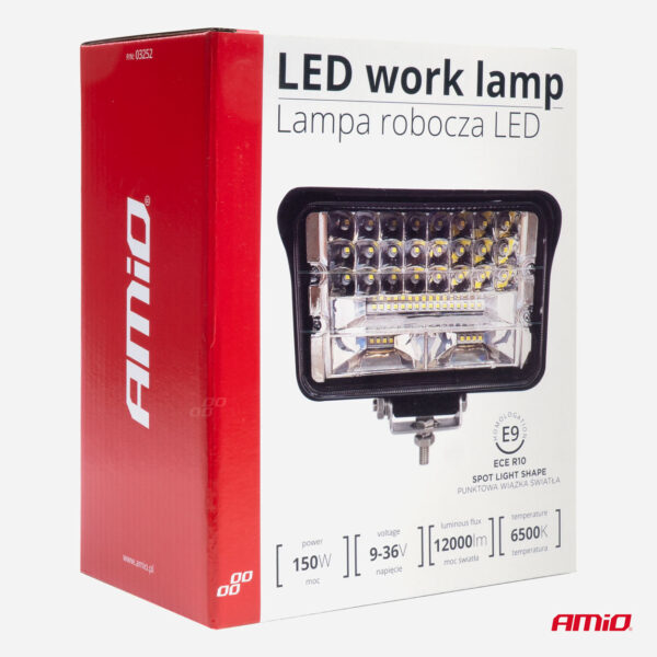 Proiector LED pentru Off-Road, ATV, SSV, putere 150W, culoare 6500K, tensiune 9-36V, dimensiuni 170 x 110 x 60 mm - imagine 5