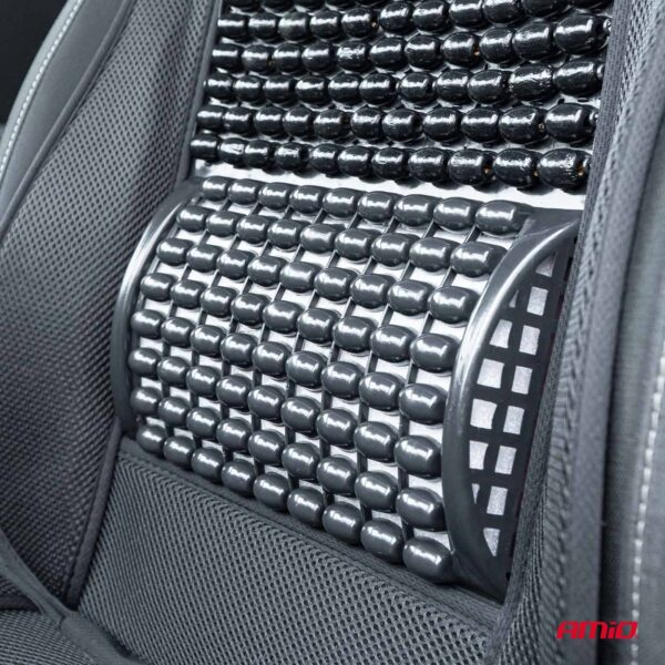 Husa scaun auto cu bile de masaj si suport lombar, dimensiuni 110 x 46 cm, culoare Neagra - imagine 3