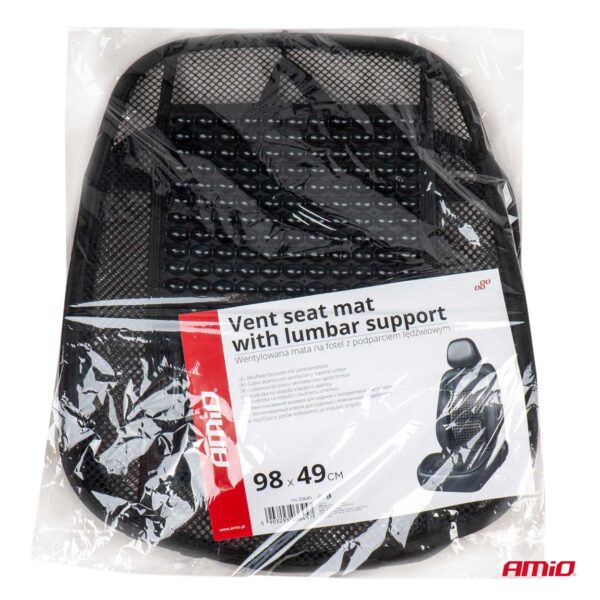 Husa scaun auto cu bile de masaj si suport lombar, dimensiuni 98 x 49 cm, culoare Neagra - imagine 7