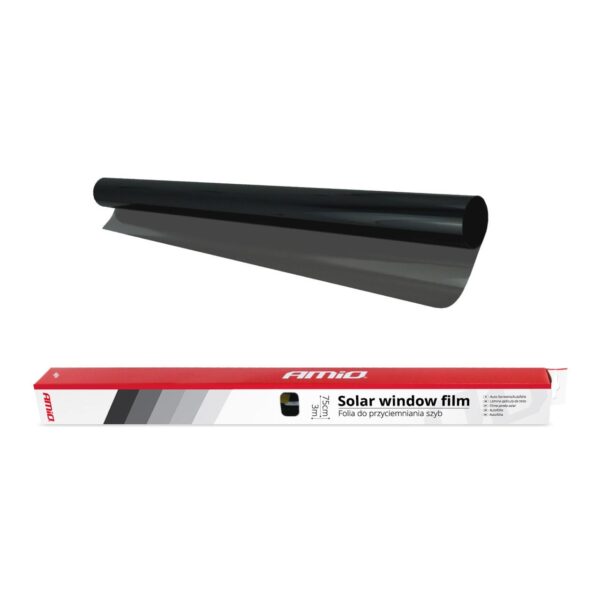 Folie fumurie pentru geamuri Mega Dark Black 0.75 x 3m (1%) - imagine 2