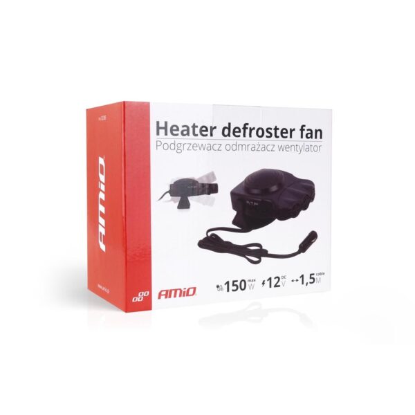 Aeroterma Auto 2in1, Ventilate, Incalzire Rapida si Dezghetare Geamuri, 12V, Putere 150W, cu mufa de bricheta - imagine 4