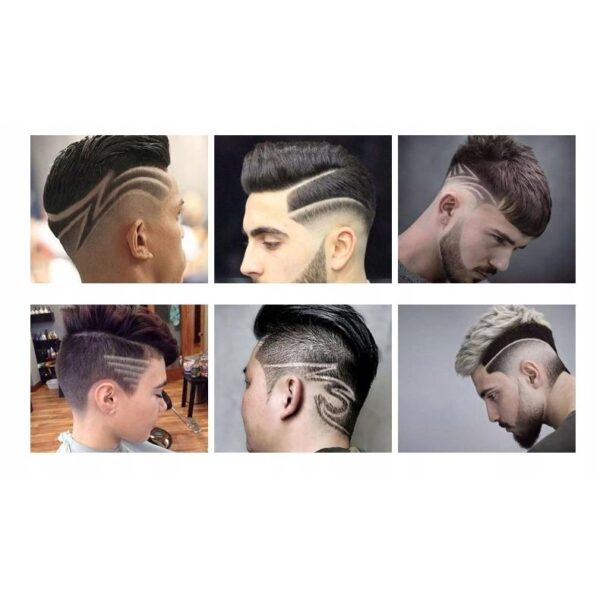 Trimmer Profesional de tuns barba sau parul, lama din titan + ceramica, cu acumulator, accesorii incluse, model Woodman T9 - imagine 5