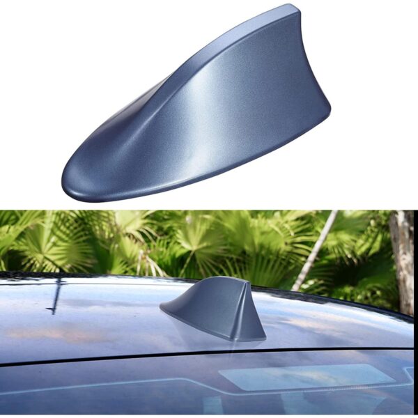 Antena auto activa AM - FM tip "SHARK TAIL" culoare ALBASTRU