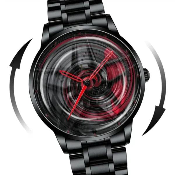Ceas Sport pentru pasionatii auto, moto, ATV, SSV, model "GT-BORBET 1471", culoare rosu + negru - imagine 3