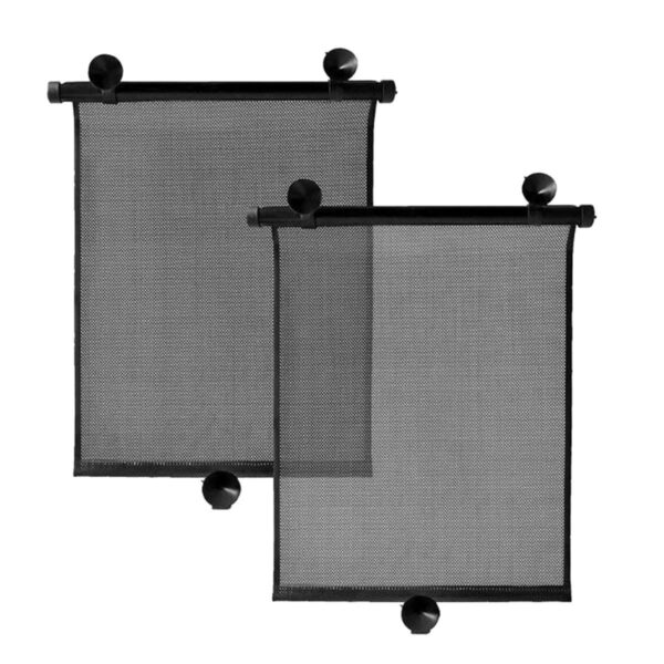 Set 2 buc. jaluzele auto retractabile, latime 40cm, culoare Neagra - imagine 2
