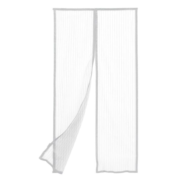 Plasa de tantari pentru usa, lavabila, culoare alba, 120 x 200 cm - imagine 2