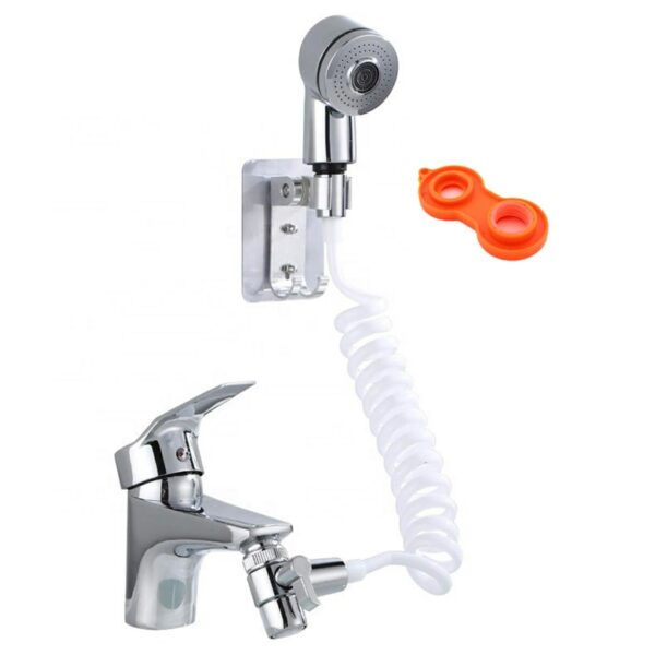 Para de dus suplimentara cu furtun extensibil pentru chiuveta sau cada, AVX-AG176B - imagine 3