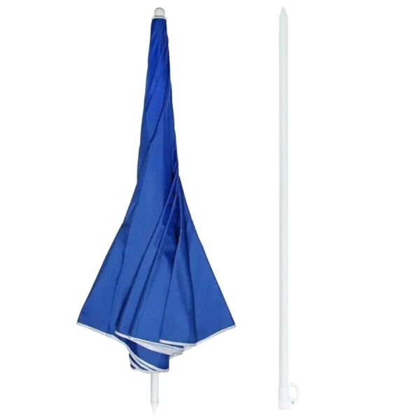 Umbrela de Plaja sau Gradina, culoare Albastra, model XL cu deschidere de pana la 160 cm - imagine 2