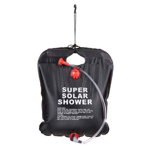 Dus solar suspendat pentru camping sau plaja, capacitate 20l, culoare Neagra - imagine 5