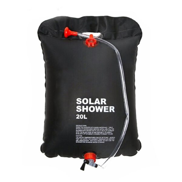 Dus solar suspendat pentru camping sau plaja, capacitate 20l, culoare Neagra - imagine 6