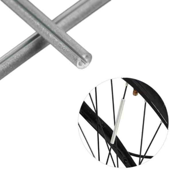 Set 12 ornamente din material reflectorizant pentru spite bicicleta, culoare verde - imagine 3