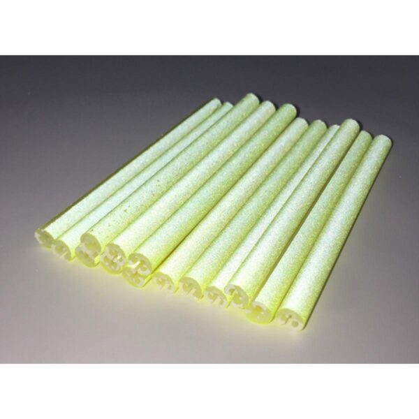 Set 12 ornamente din material reflectorizant pentru spite bicicleta, culoare galben - imagine 2