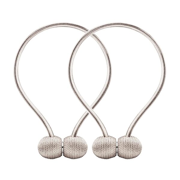 Bratara magnetica de prindere perdele/draperii, model BEIGE BALLS