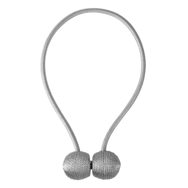 Bratara magnetica de prindere perdele/draperii, model SILVER BALLS - imagine 3