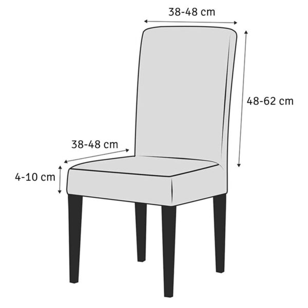 Husa universala pentru scaune clasice, culoare MARO - imagine 4