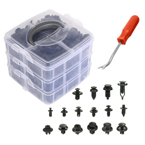 Set 625 clipsuri auto universale pentru montaj cu extractor inclus - imagine 2