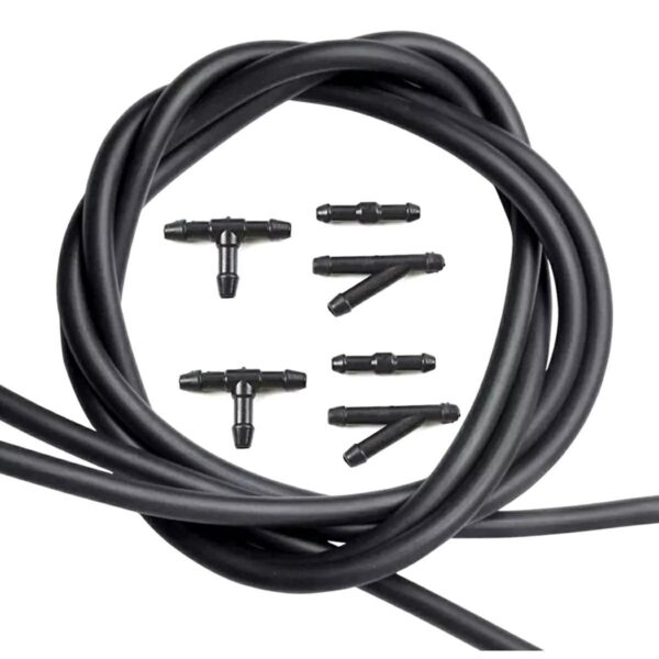 Set Universal cu 2 diuze spalare parbriz + furtunuri si accesorii de montaj - imagine 3
