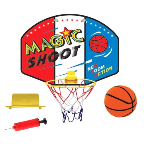 Set MINI pentru copii, Cos de basket + Minge + Pompa, pentru activitati in aer liber sau interior - imagine 2