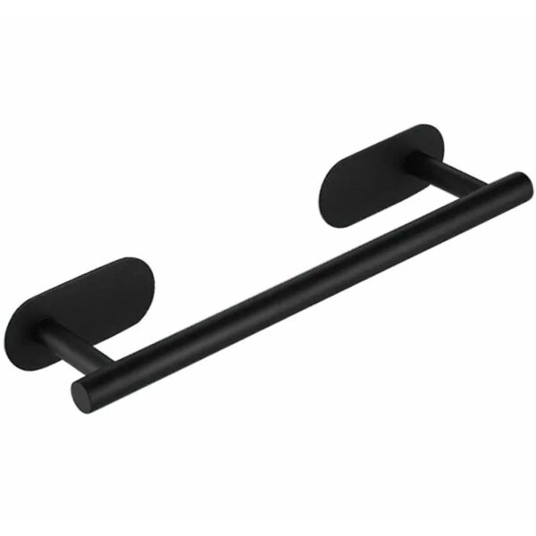 Suport confortabil din oțel pentru prosop, lungime 40 cm, culoare Neagra - imagine 2