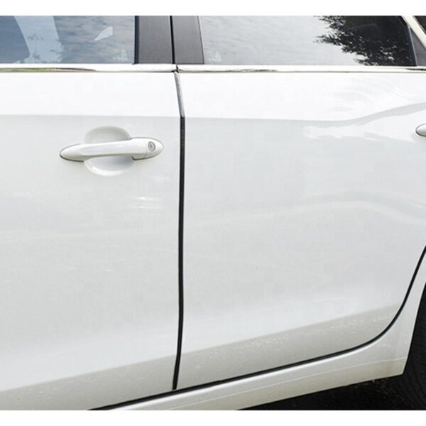 Banda flexibila pentru protectie contur portiere auto, profil "U", lungime 5m, culoare Neagra - imagine 3
