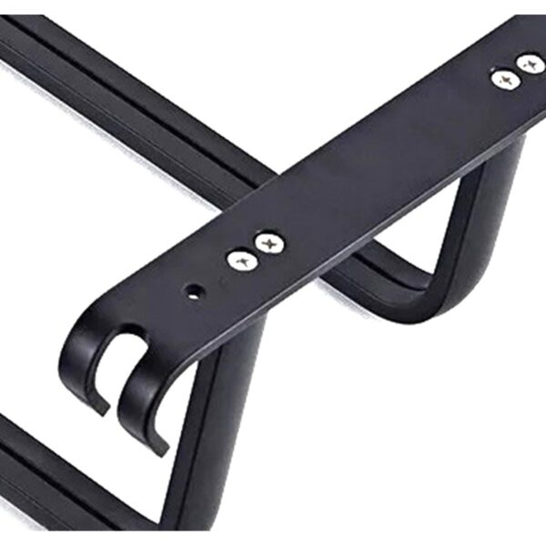 Suport de prosoape pentru baie tip "Mansarda" din aluminiu, lungime 60 cm, culoare Negru Mat - imagine 5