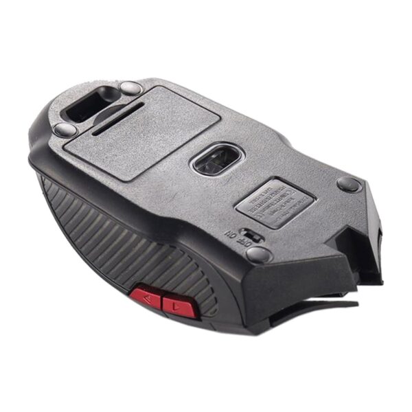 Mouse Optic Gaming Wireless, 1600 DPI, culoare Rosu - imagine 4
