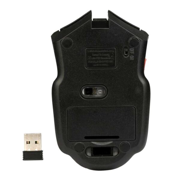 Mouse Optic Gaming Wireless, 1600 DPI, culoare Rosu - imagine 5