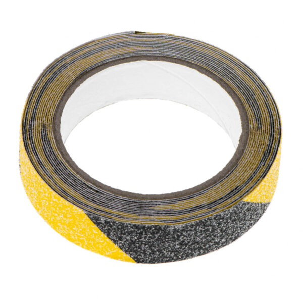 Banda de protectie Anti-Alunecare, autoadeziva, culoare Negru-Galben, dimensiune 5m x 2,5cm - imagine 6