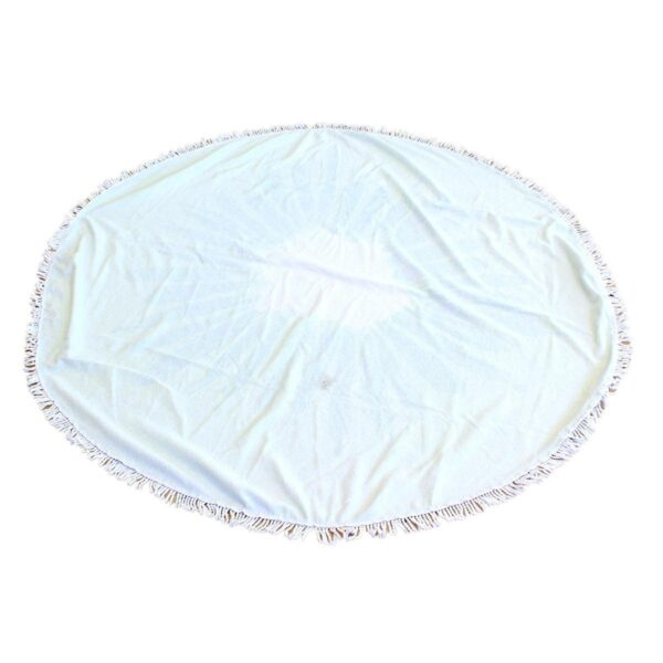 Prosop mare de plaja, super absorbant, forma rotunda, diametru 150cm, model Ananas - imagine 3