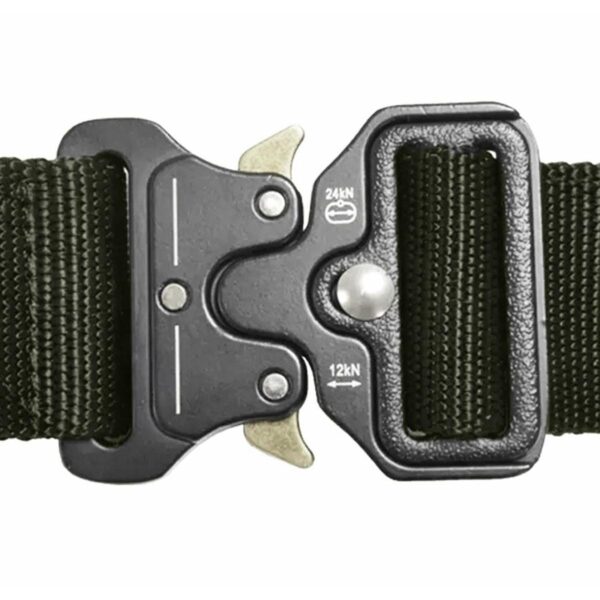 Curea Tactica pentru pantaloni, culoare Camuflaj cu catarama Neagra - imagine 3