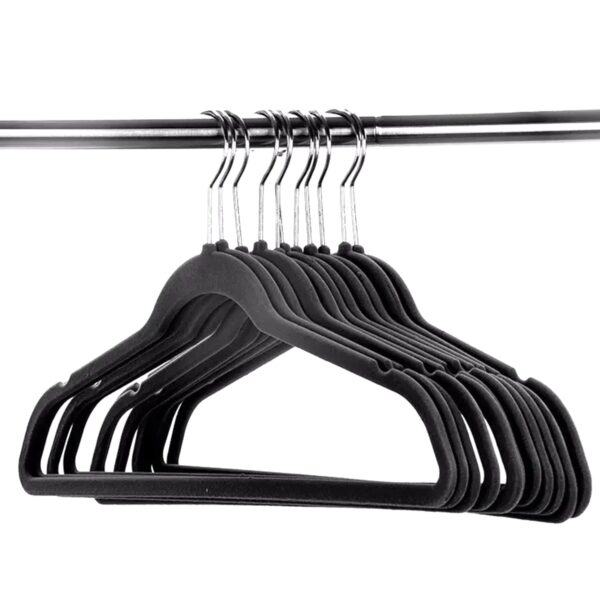 Set 20 de umerase catifelate, acoperite cu catifea moale, culoare Neagra - imagine 2