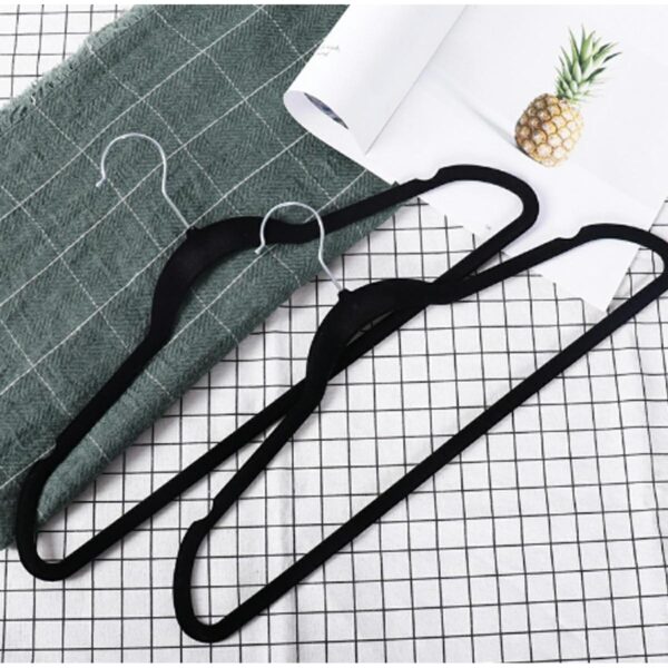 Set 20 de umerase catifelate, acoperite cu catifea moale, culoare Neagra - imagine 4