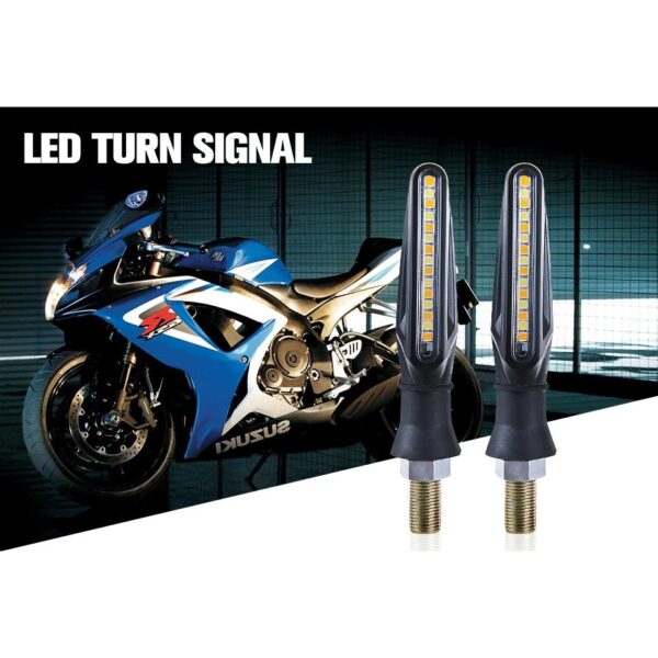 Set 2 lampi Semnalizare Moto SECVENTIALA, cu 2 functii, pozitie si semnalizare, AVX-ZD59B - imagine 2