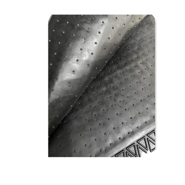 Covorase Auto Universale, din cauciuc sintetic moale, culoare Neagra cu dunga Rosie - imagine 3