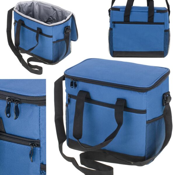 Geanta termoizolanta pentru picnic sau plaja, capacitate 16l, culoare Albastra - imagine 9