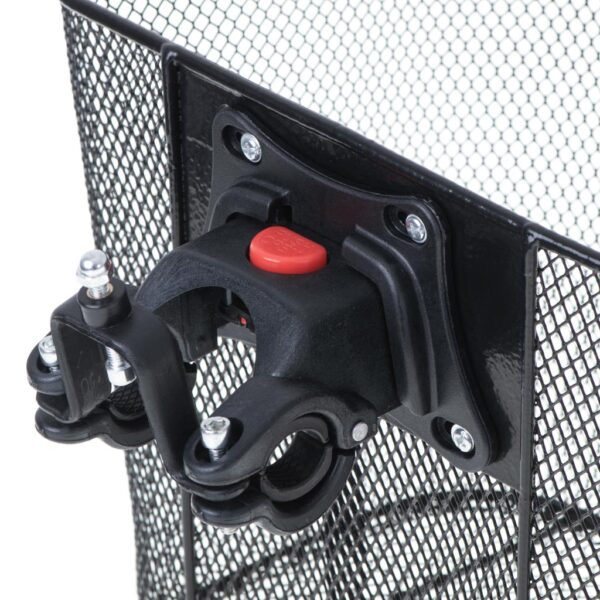 Cos metalic pentru bicicleta cu maner, demontabil, conceput pentru a fi montat in partea din fata - imagine 4