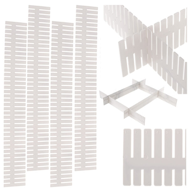 Set 4 buc. Separator Organizator pentru sertare, dimensiuni 47 x 7 cm - imagine 4