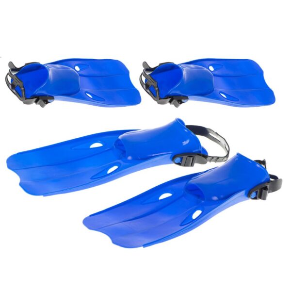 Labe de Inot si Scufundari, marime M (22,5-24,5 cm), culoare Albastra - imagine 2