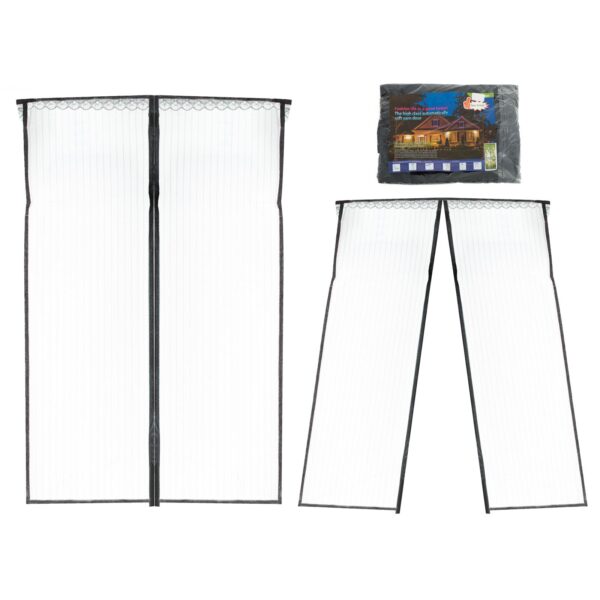 Plasa de tantari magnetica pentru usa, dimensiune 85 x 210 cm - imagine 2