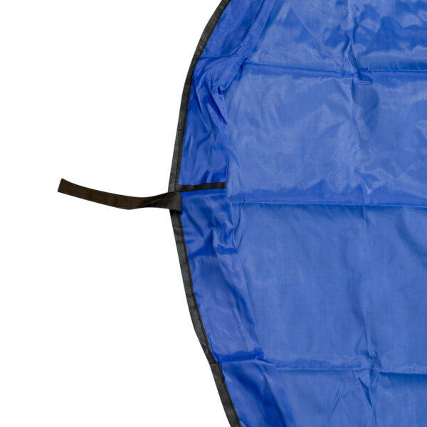Covoras de joaca & Sac pentru jucarii, 2in1, culoare Albastra, diametru 150cm - imagine 5