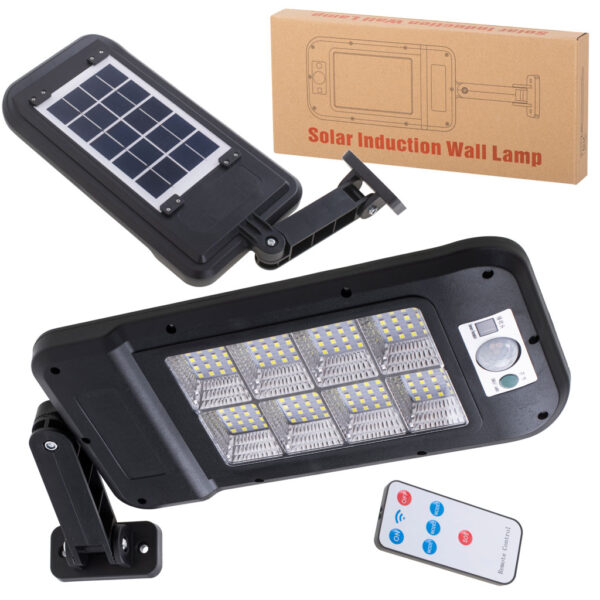 Lampa Stradala cu Panou Solar, Senzor de Miscare si Telecomanda, dimensiune 30 x 14 x 3 cm - imagine 3