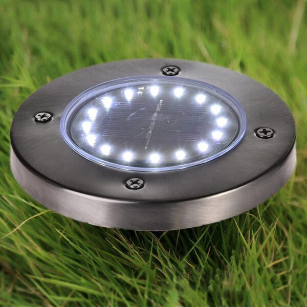 Lampa Solara estetica exterioara de gradina, cu 16 LED-uri, cu suport scurt - imagine 9