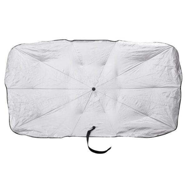 Parasolar Auto tip umbrela pentru parbriz, dimensiune 78 x 130 cm, culoare neagra - imagine 3